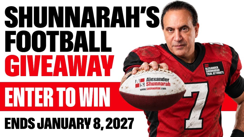 Shunnarah's Football Giveaway: enter to win, with 18 weeks and 18 winners